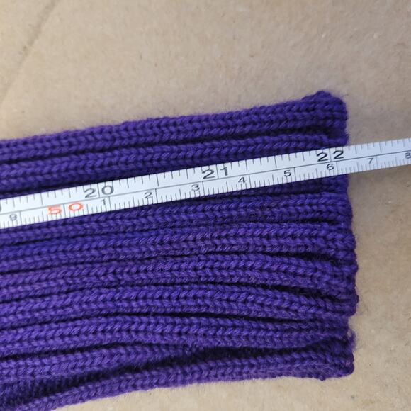 Revere 100% Wool Purple Button-Front Cardigan Vintage Women's Sweater Pockets - Picture 12 of 12